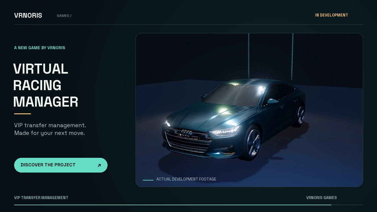 Virtual Racing Manager — real game footage